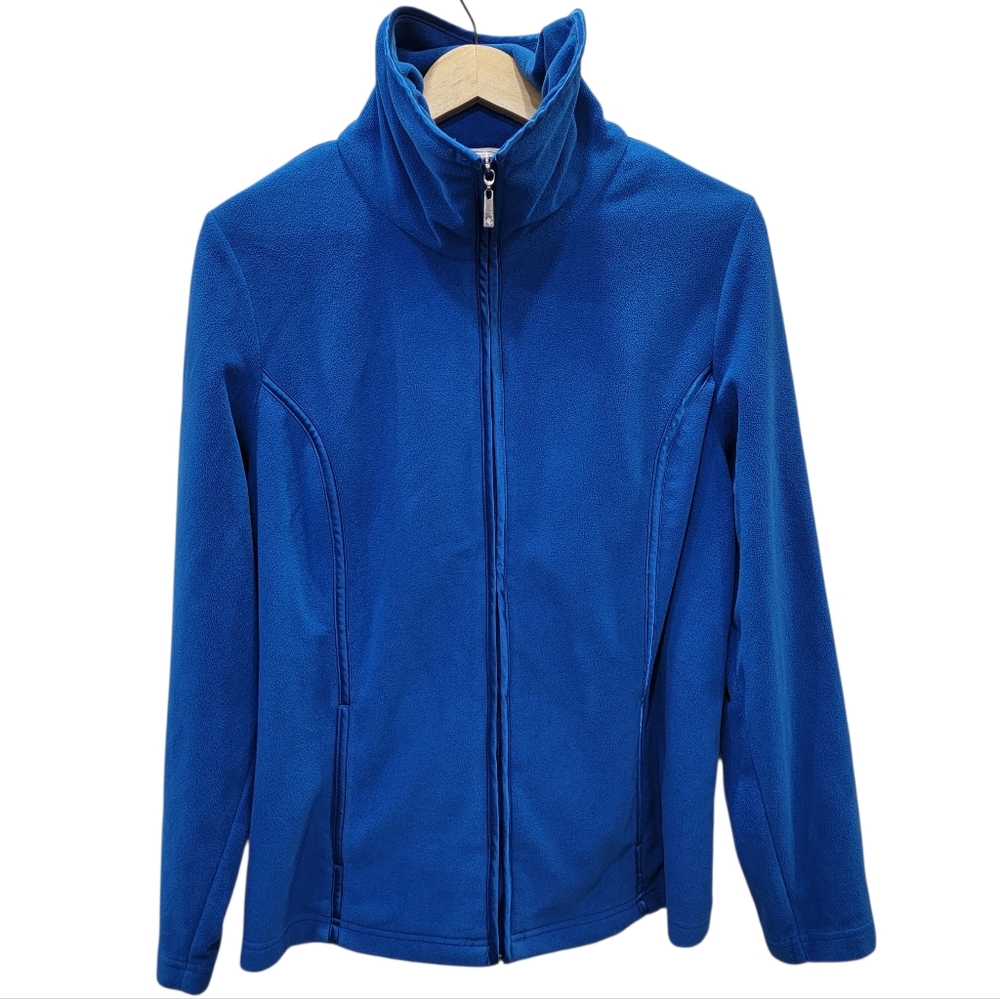 Vintage Northern Reflections Fleece Zip Up Jacket Blue Warm Cozy Women’s L - Picture 4 of 15